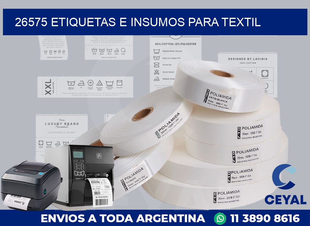 26575 etiquetas e insumos para textil