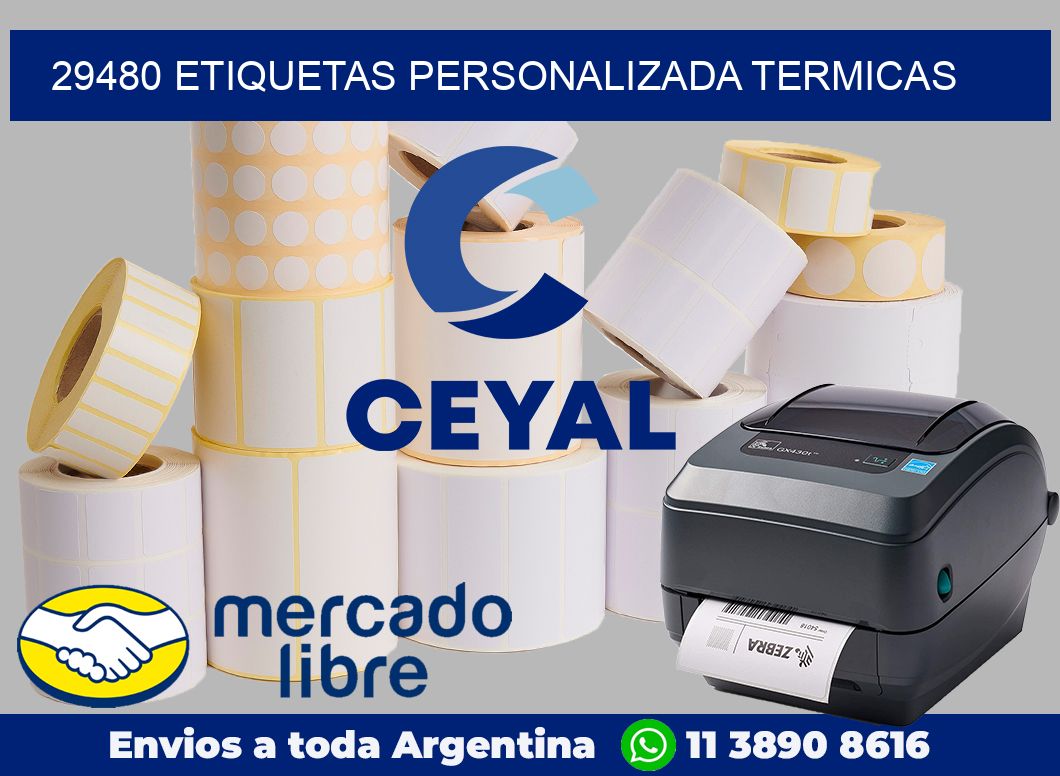 29480 etiquetas personalizada termicas