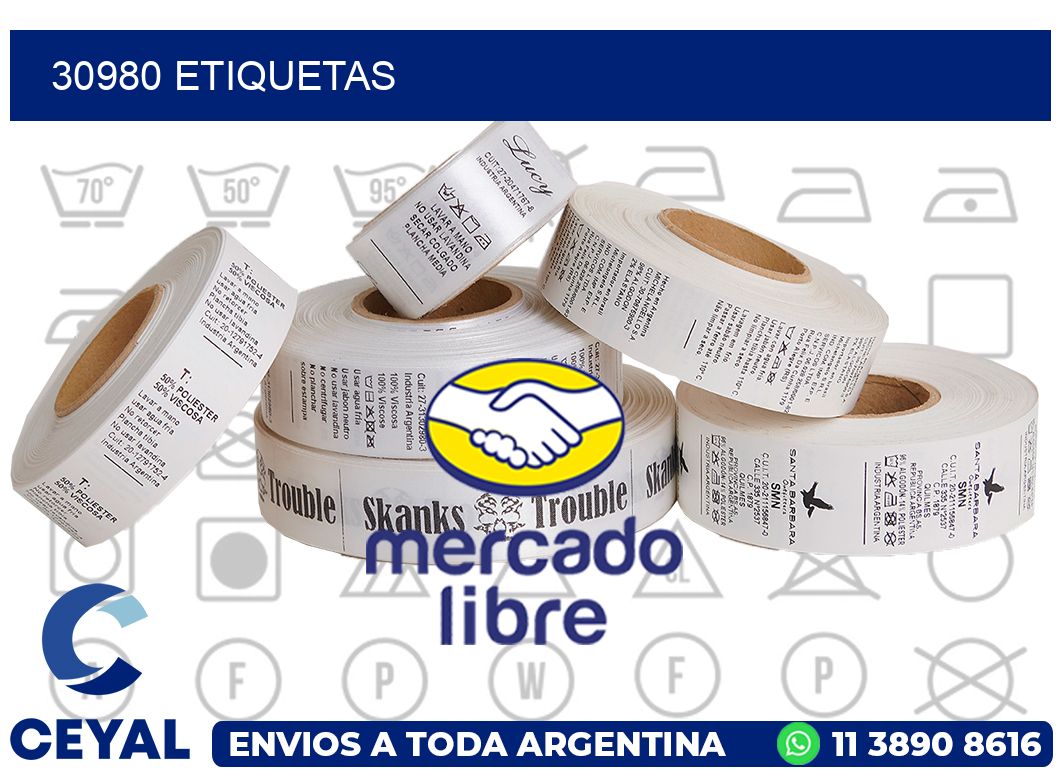 30980 etiquetas