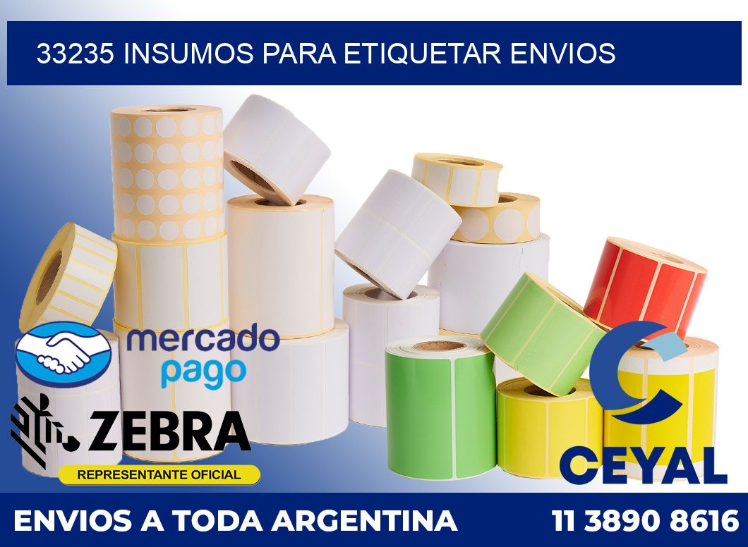 33235 Insumos para etiquetar envios