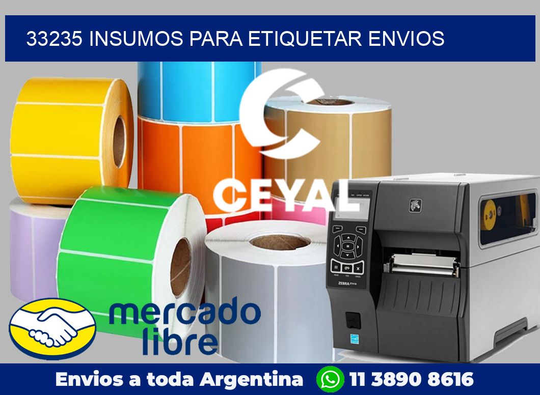 33235 Insumos para etiquetar envios
