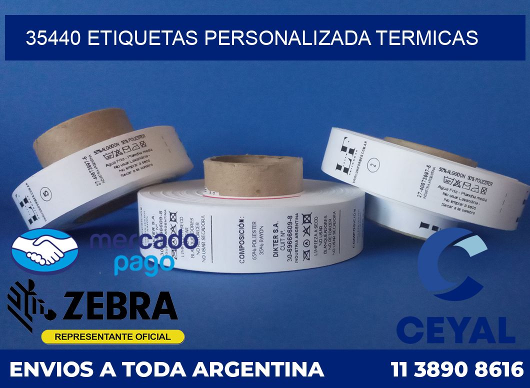 35440 etiquetas personalizada termicas