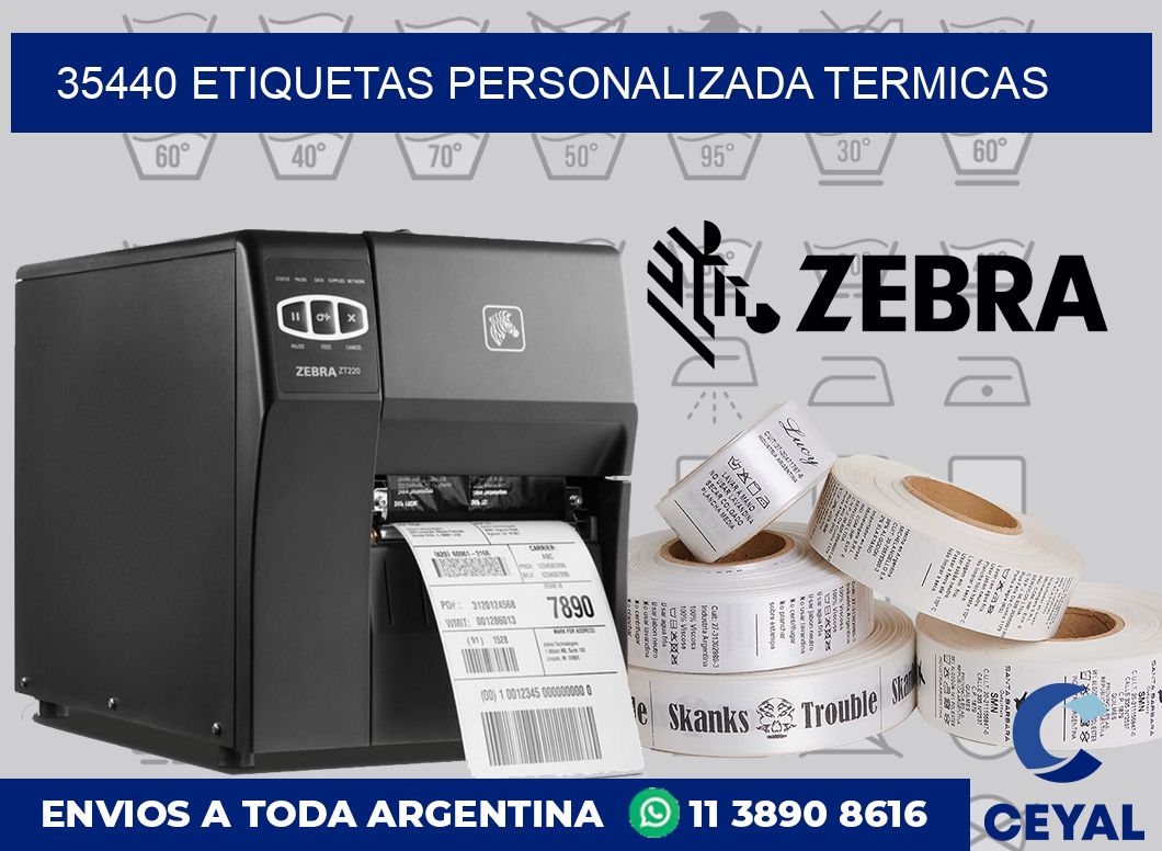 35440 etiquetas personalizada termicas