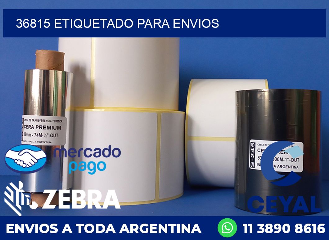 36815 etiquetado para envios