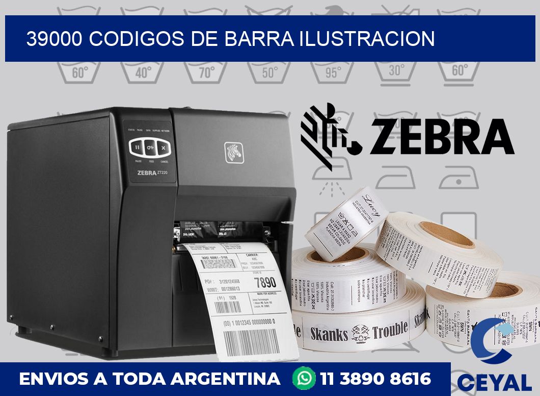 39000 Codigos de barra ilustracion