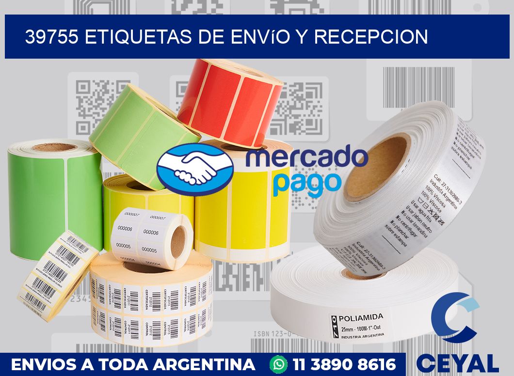 39755 Etiquetas de envío y recepcion
