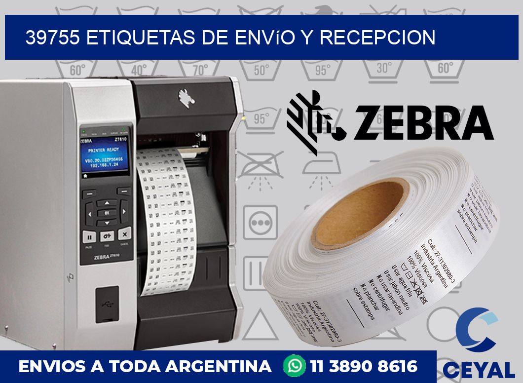 39755 Etiquetas de envío y recepcion