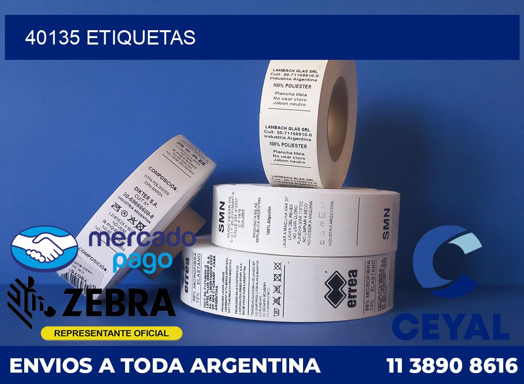 40135 etiquetas