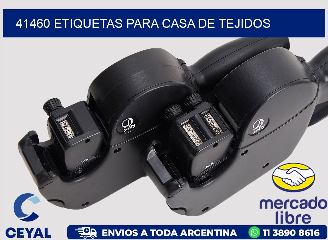 41460 Etiquetas para casa de tejidos