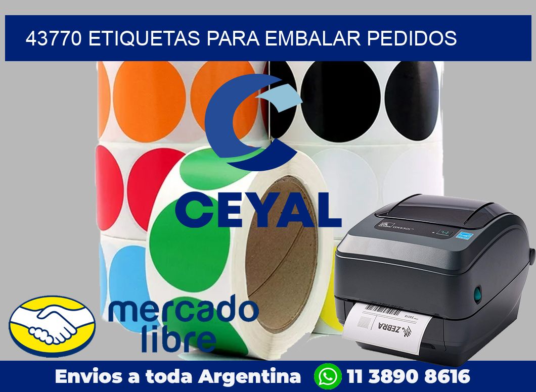 43770 Etiquetas para embalar pedidos