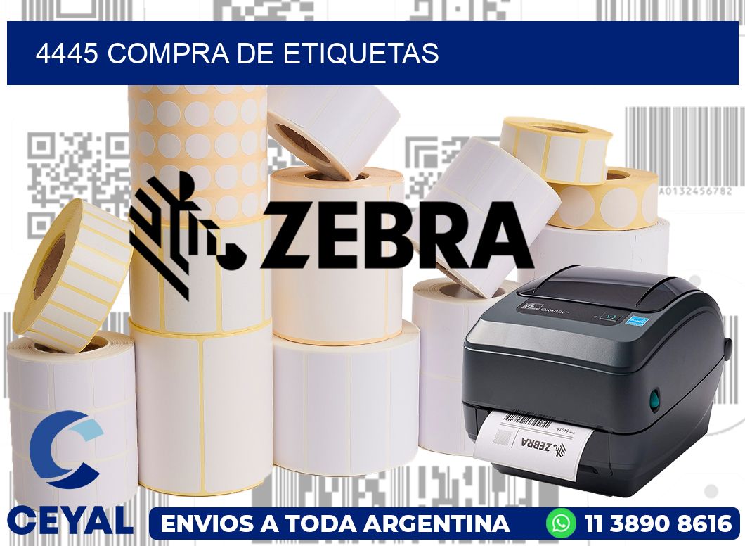 4445 compra de etiquetas