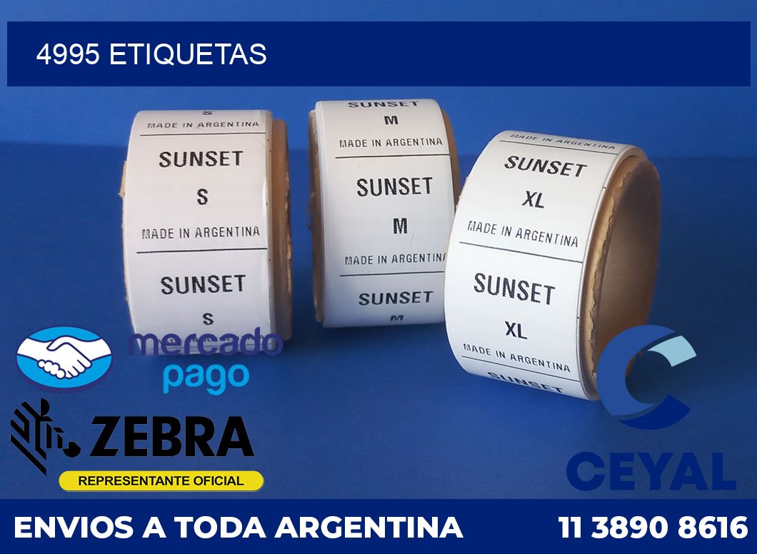 4995 etiquetas