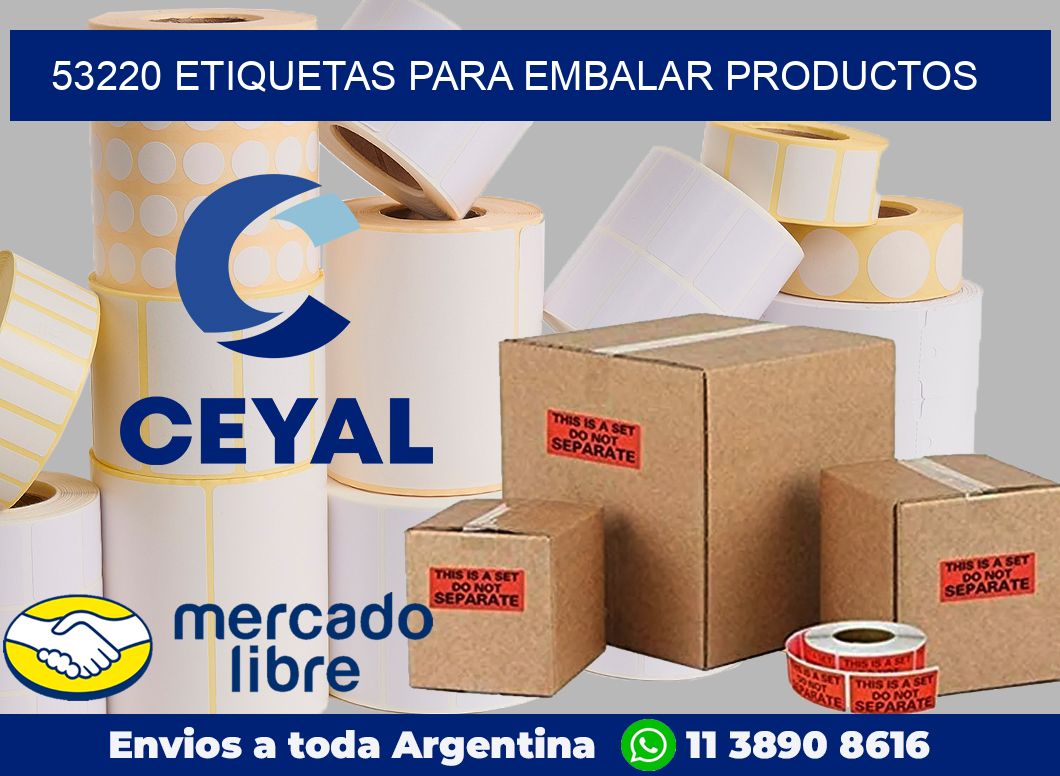 53220 Etiquetas para embalar productos