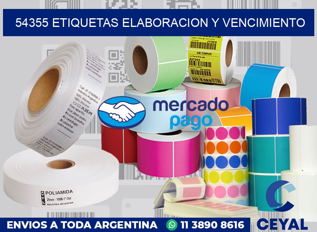 54355 Etiquetas elaboracion y vencimiento