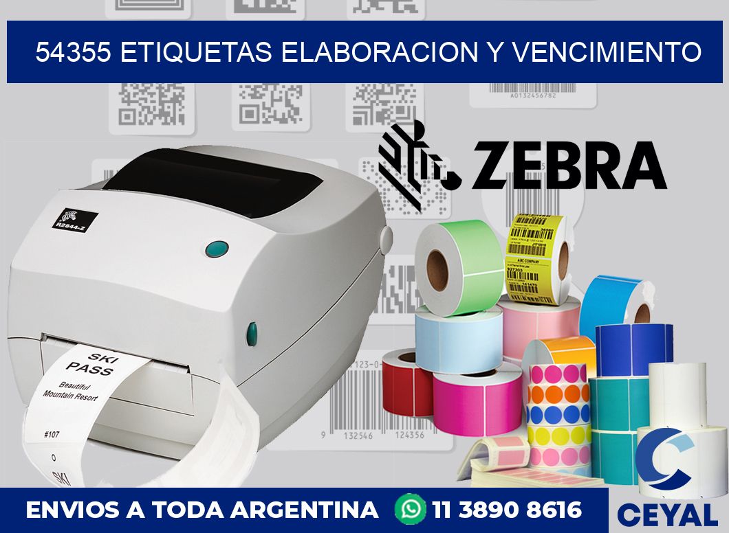 54355 Etiquetas elaboracion y vencimiento