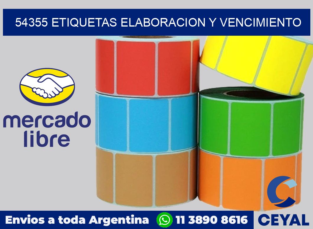 54355 Etiquetas elaboracion y vencimiento