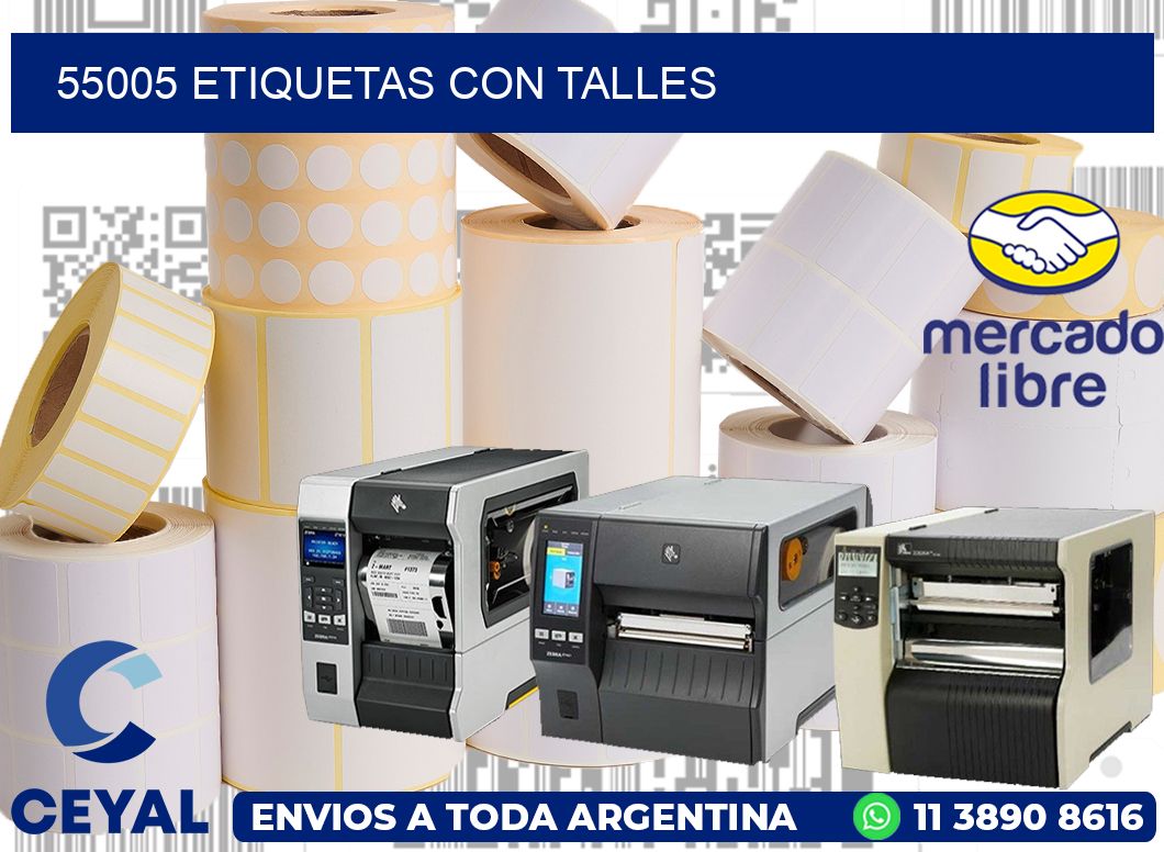55005 Etiquetas con talles
