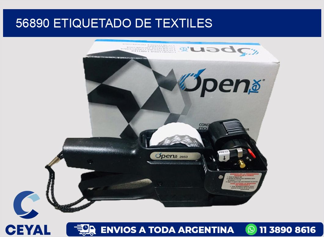 56890 Etiquetado de textiles
