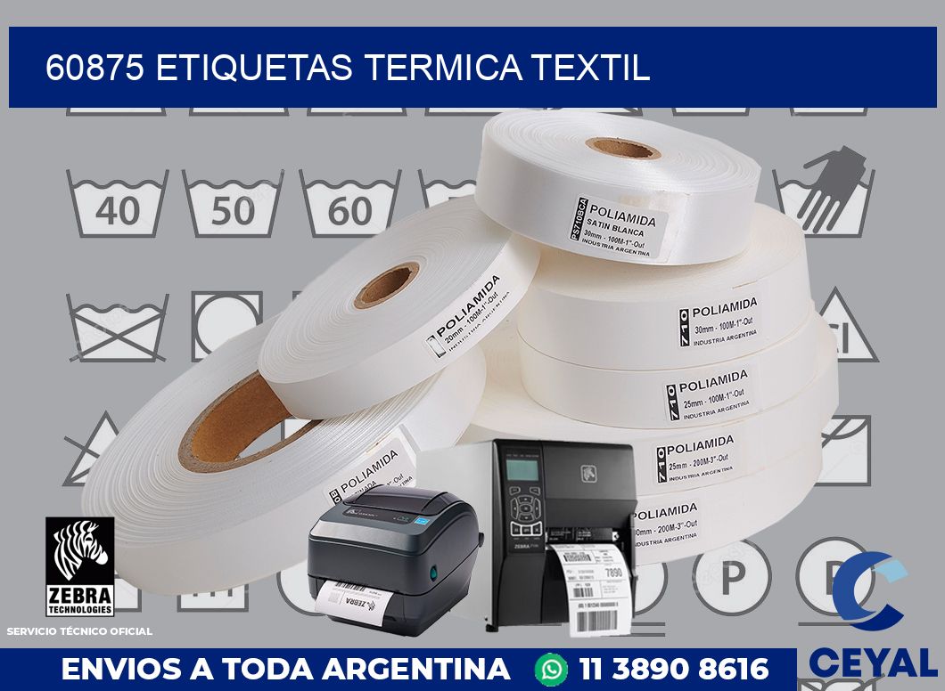 60875 etiquetas termica textil