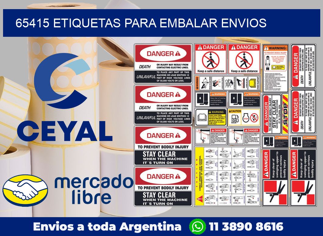 65415 Etiquetas para embalar envios