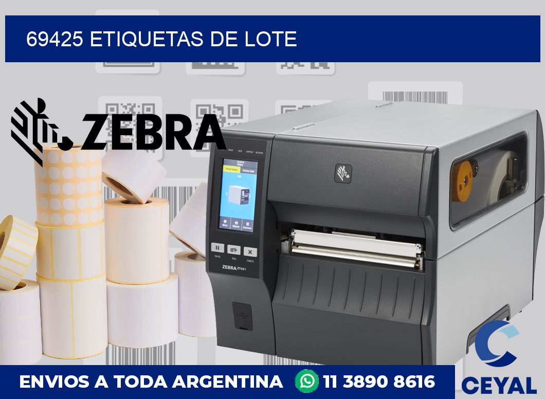 69425 Etiquetas de lote