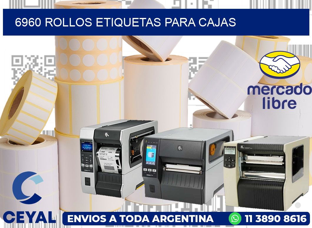 6960 rollos etiquetas para cajas