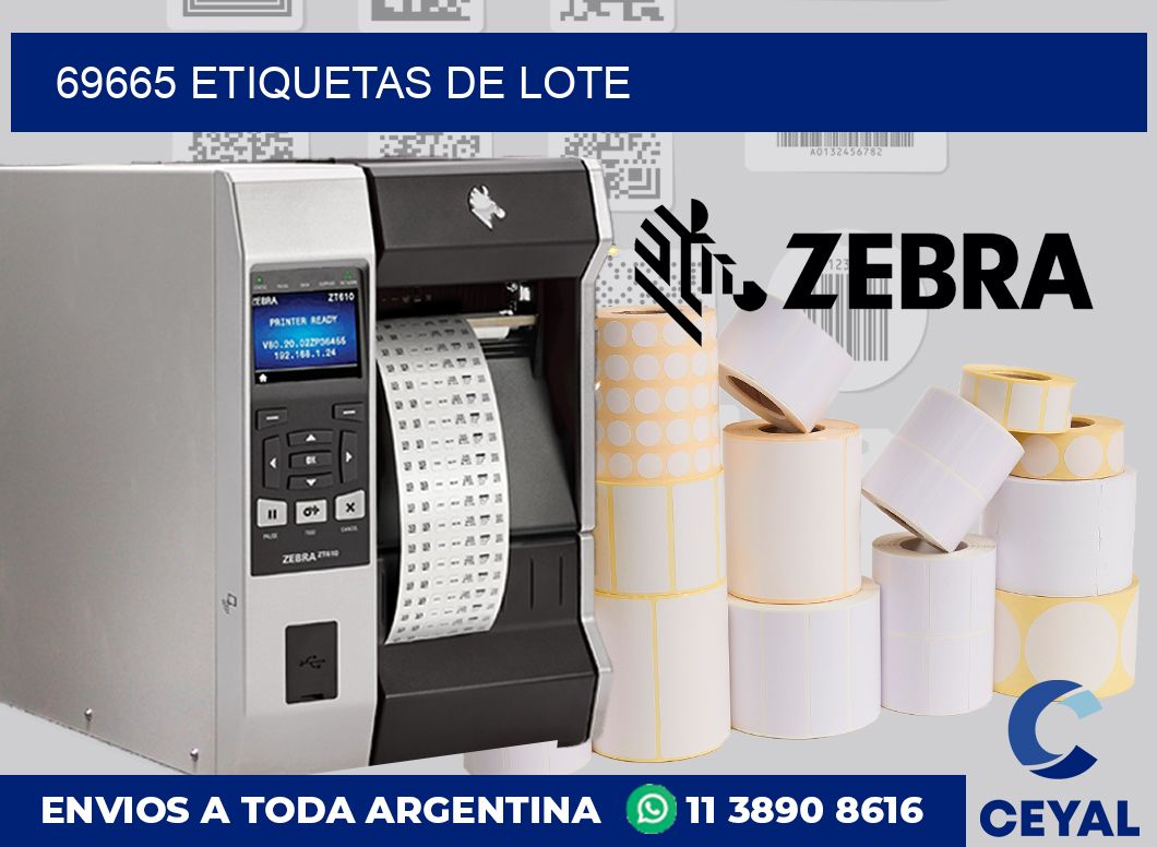 69665 Etiquetas de lote