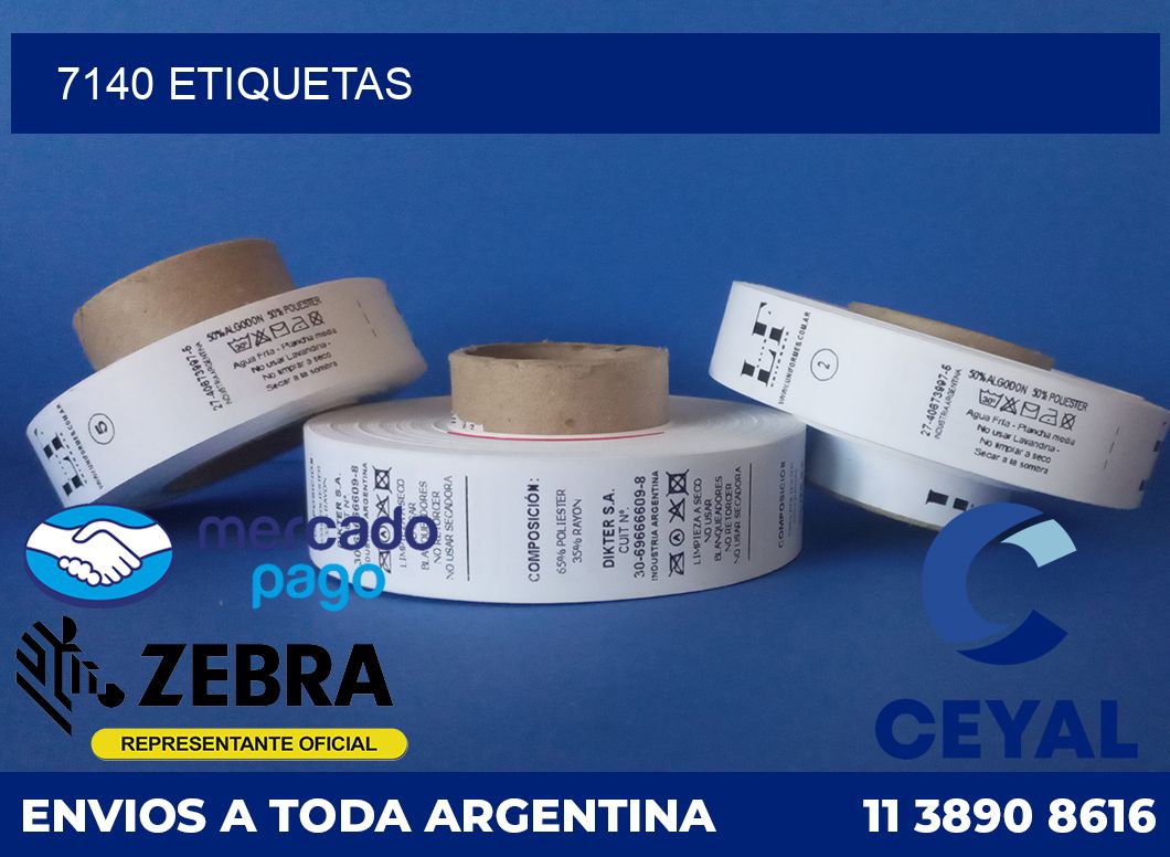 7140 etiquetas