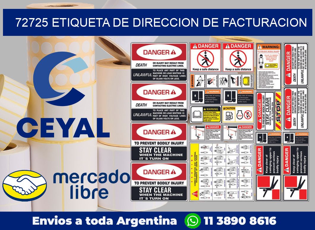 72725 Etiqueta de direccion de facturacion