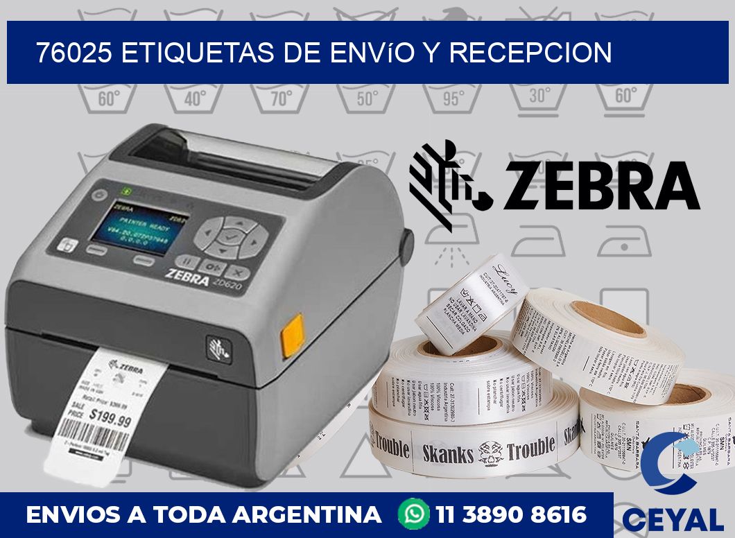 76025 Etiquetas de envío y recepcion