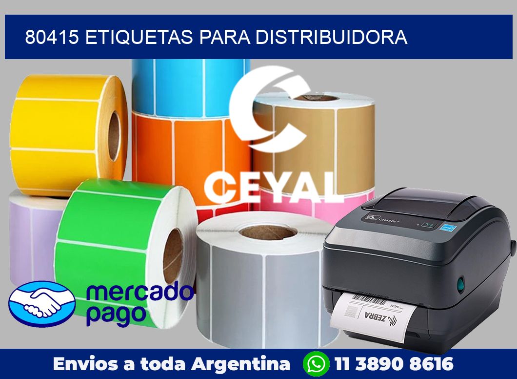 80415 Etiquetas para distribuidora