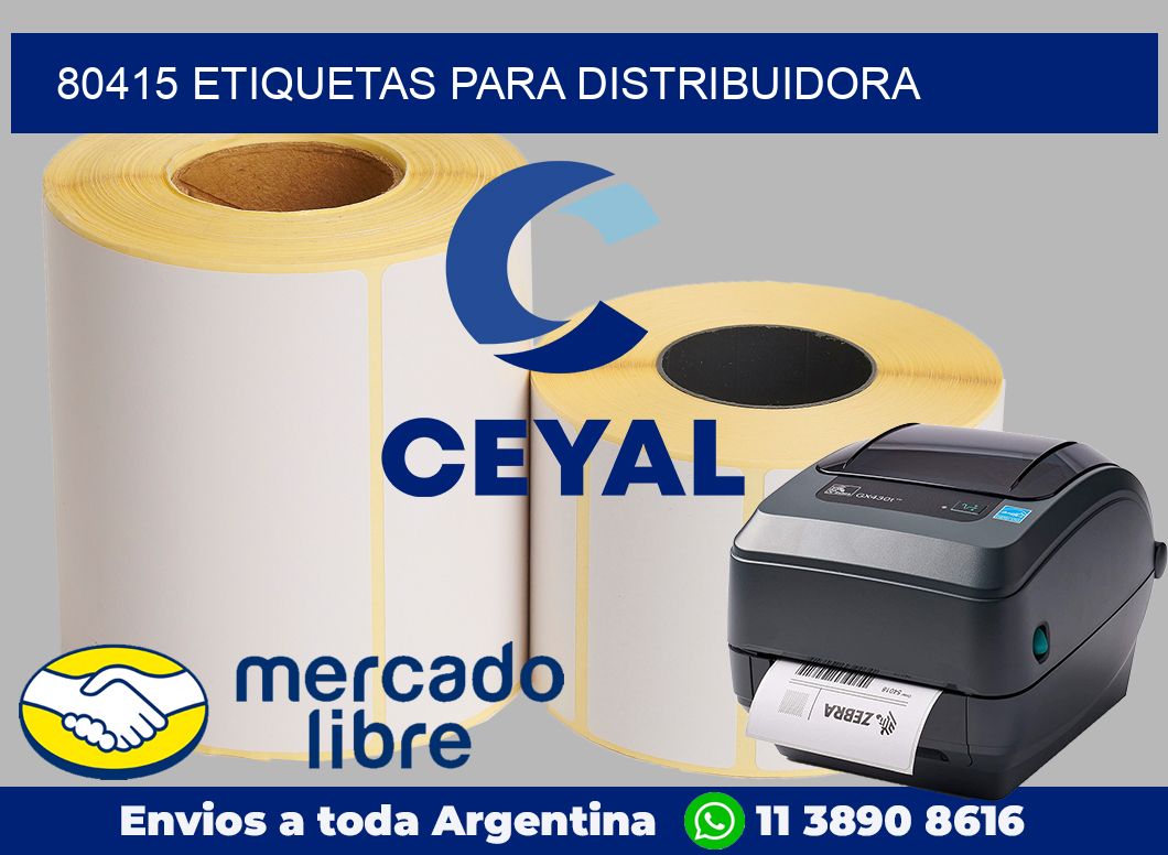 80415 Etiquetas para distribuidora