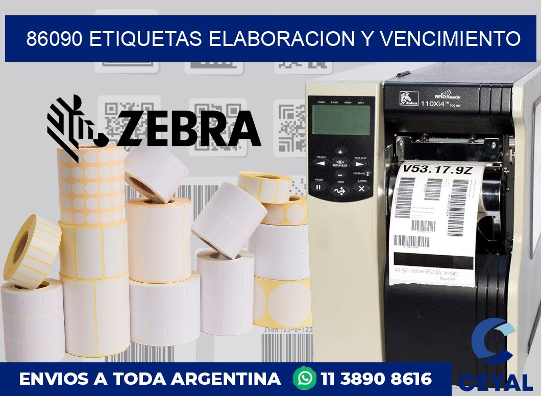 86090 Etiquetas elaboracion y vencimiento