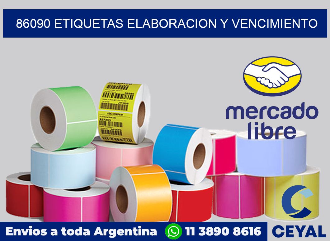86090 Etiquetas elaboracion y vencimiento