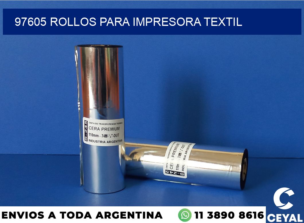97605 rollos para impresora textil