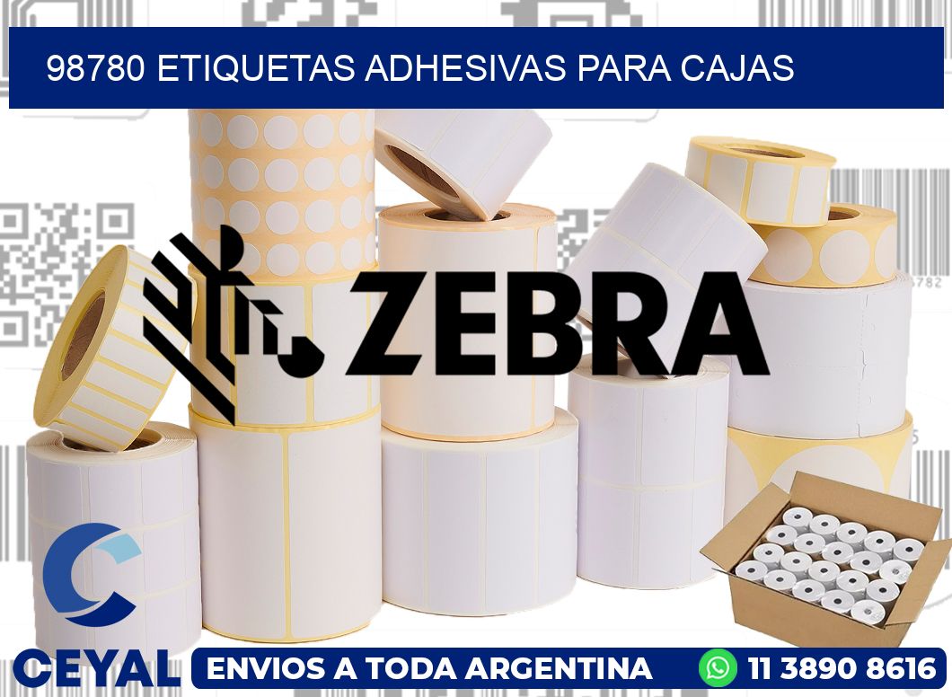 98780 etiquetas adhesivas para cajas