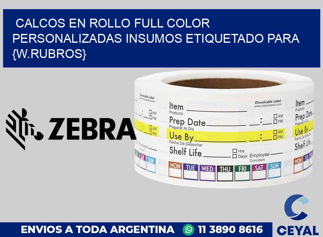 CALCOS EN ROLLO FULL COLOR PERSONALIZADAS Insumos etiquetado para Perfumeria y venta de cosmético
