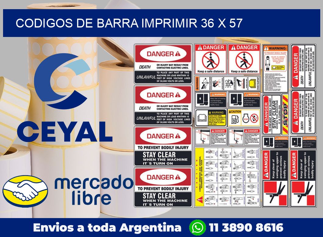 Codigos de barra imprimir 36 x 57