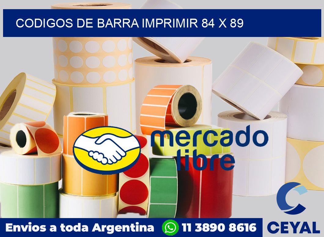 Codigos de barra imprimir 84 x 89