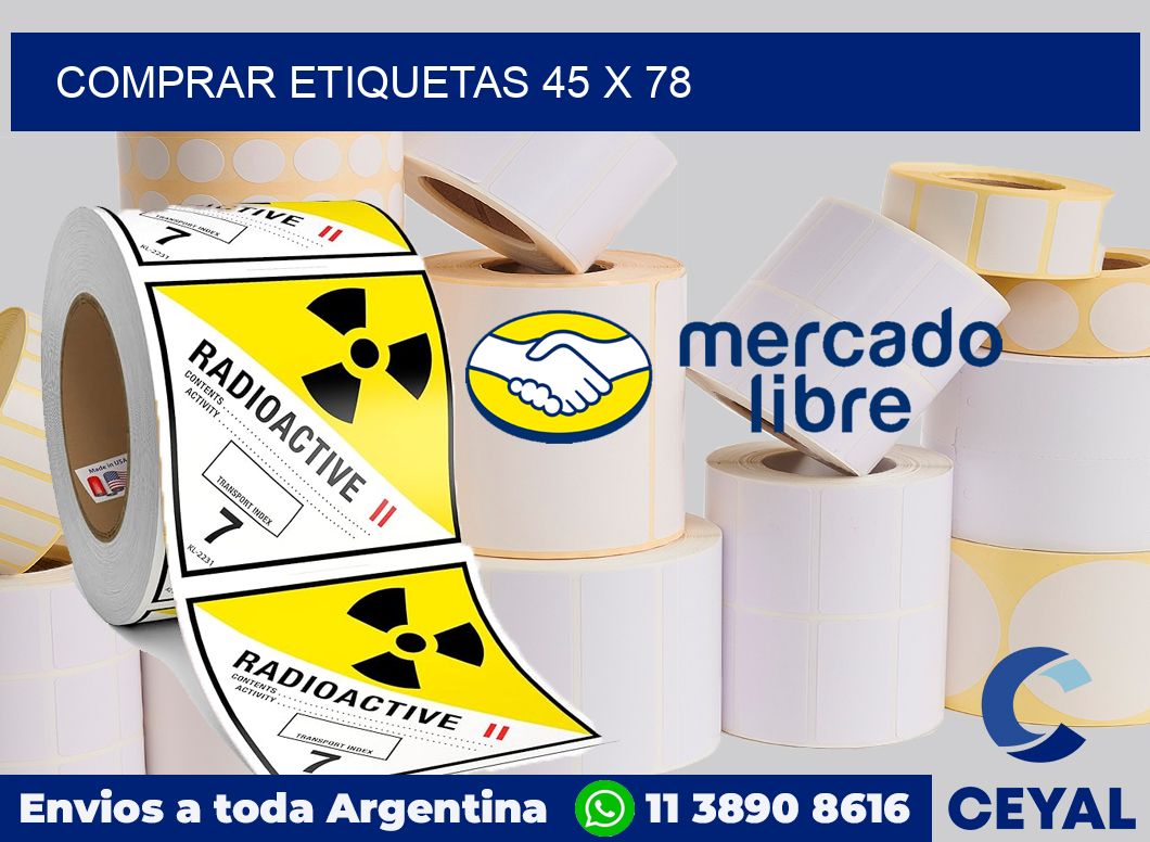 Comprar etiquetas 45 x 78