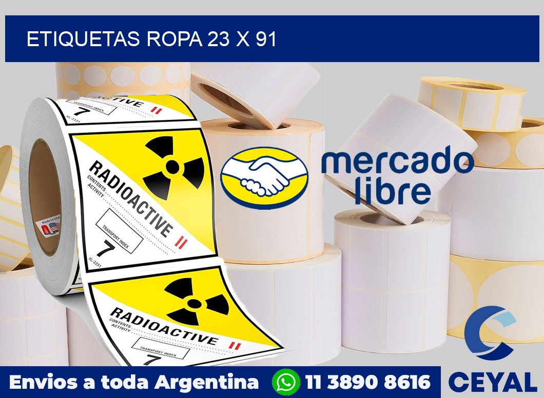 Etiquetas ropa 23 x 91