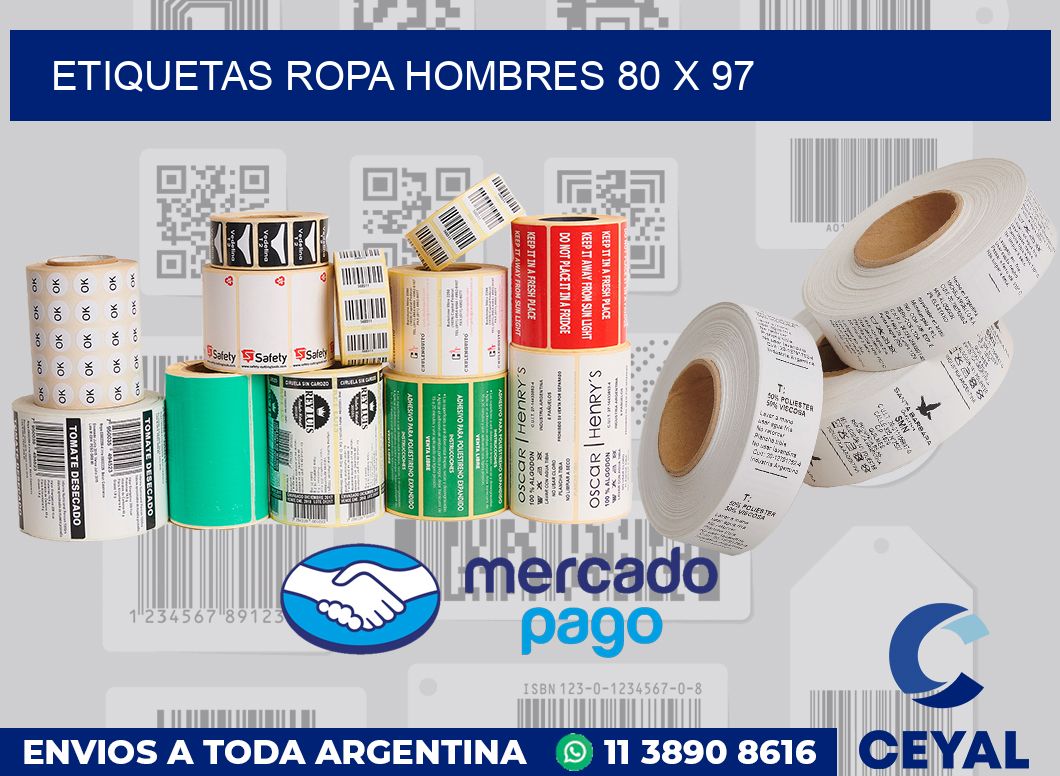 Etiquetas ropa hombres 80 x 97