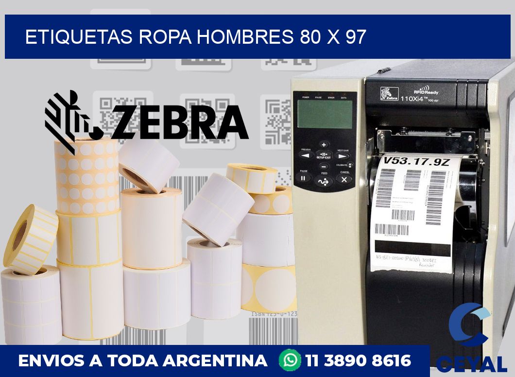 Etiquetas ropa hombres 80 x 97
