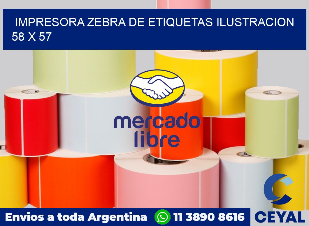 Impresora Zebra de etiquetas ilustracion 58 x 57