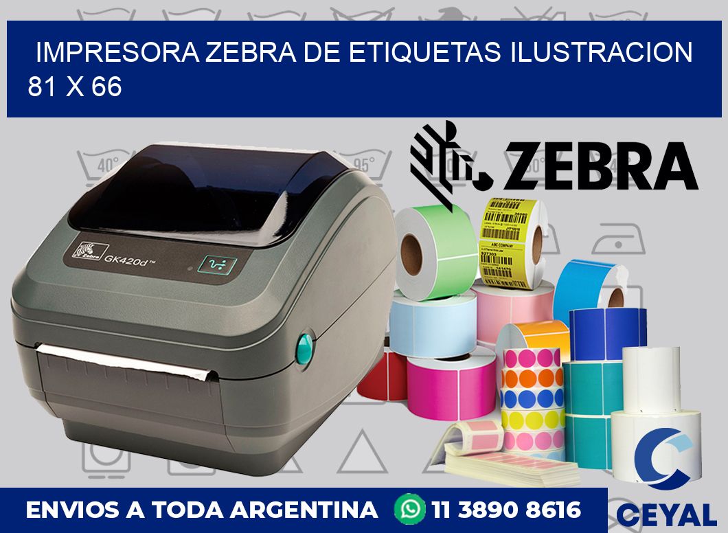 Impresora Zebra de etiquetas ilustracion 81 x 66