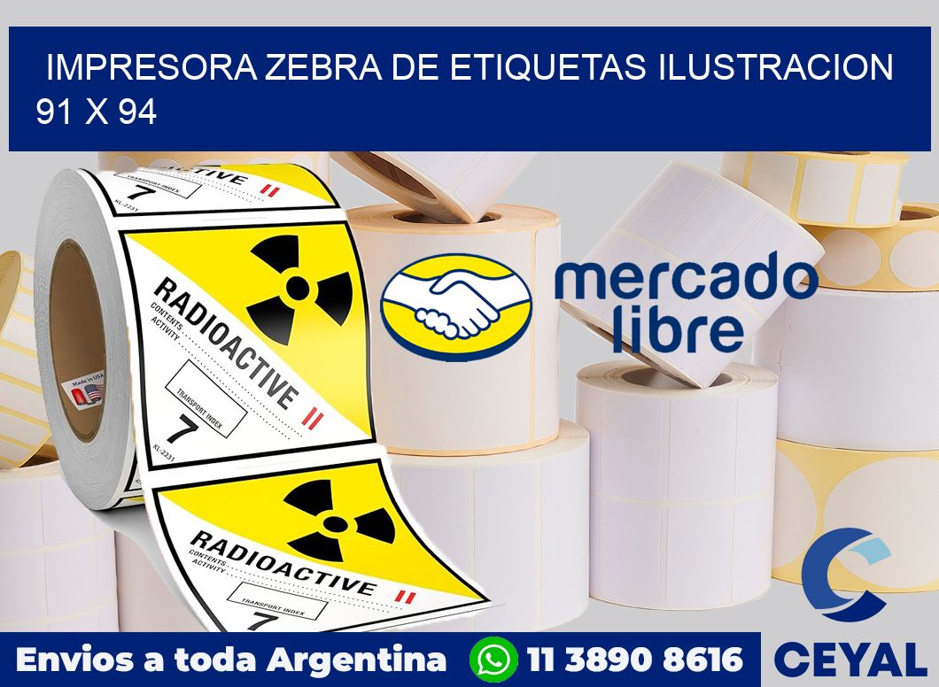 Impresora Zebra de etiquetas ilustracion 91 x 94