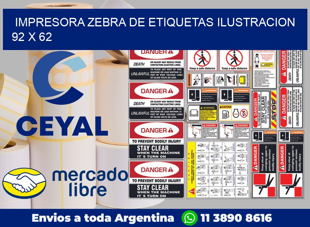 Impresora Zebra de etiquetas ilustracion 92 x 62