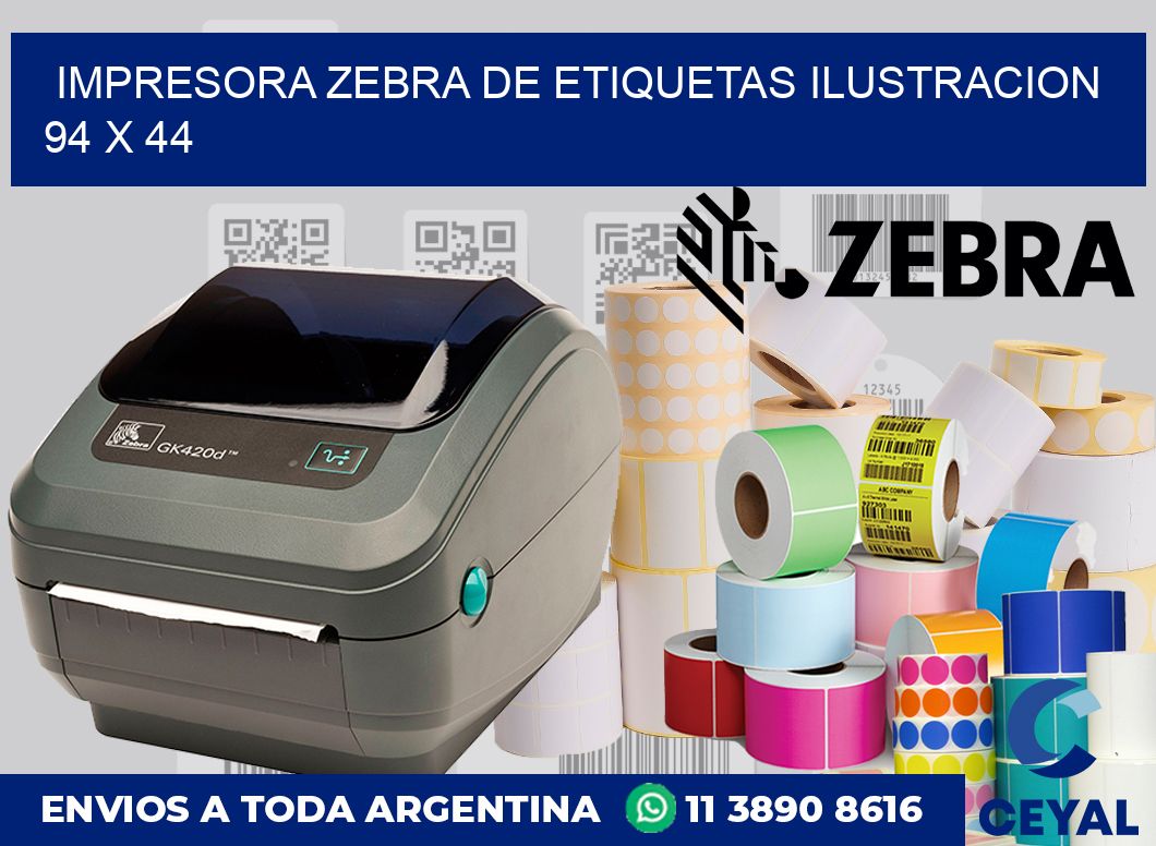 Impresora Zebra de etiquetas ilustracion 94 x 44