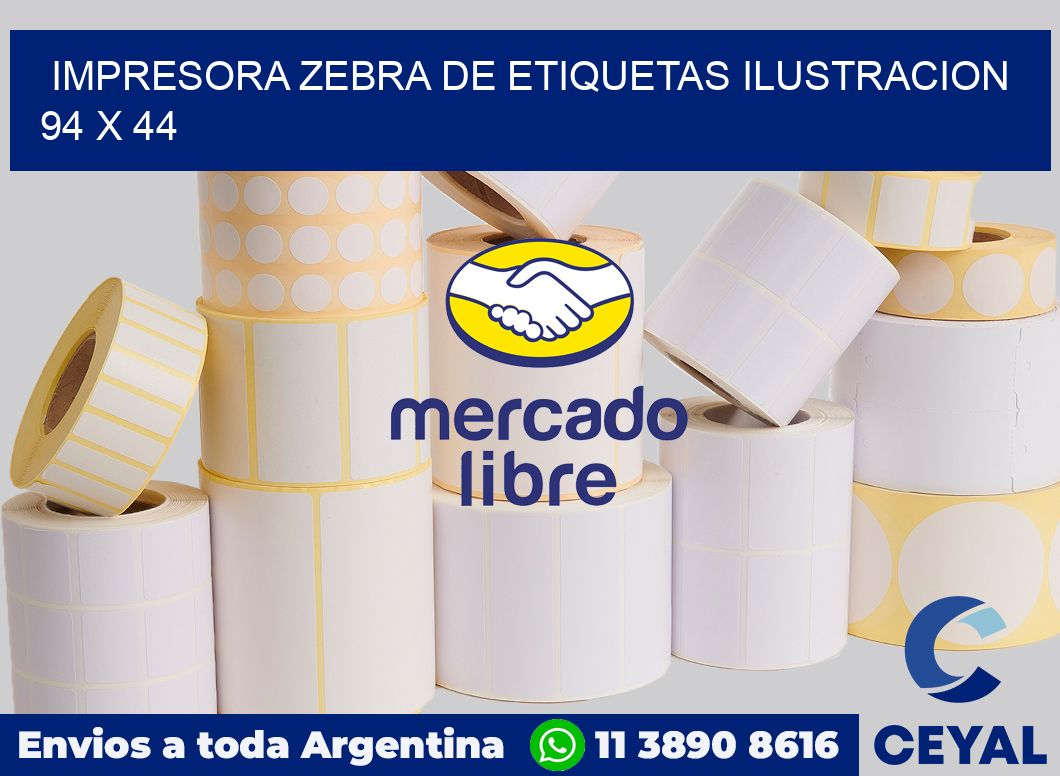 Impresora Zebra de etiquetas ilustracion 94 x 44