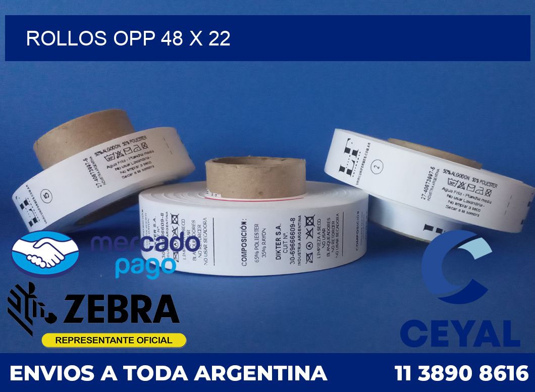 Rollos OPP 48 x 22